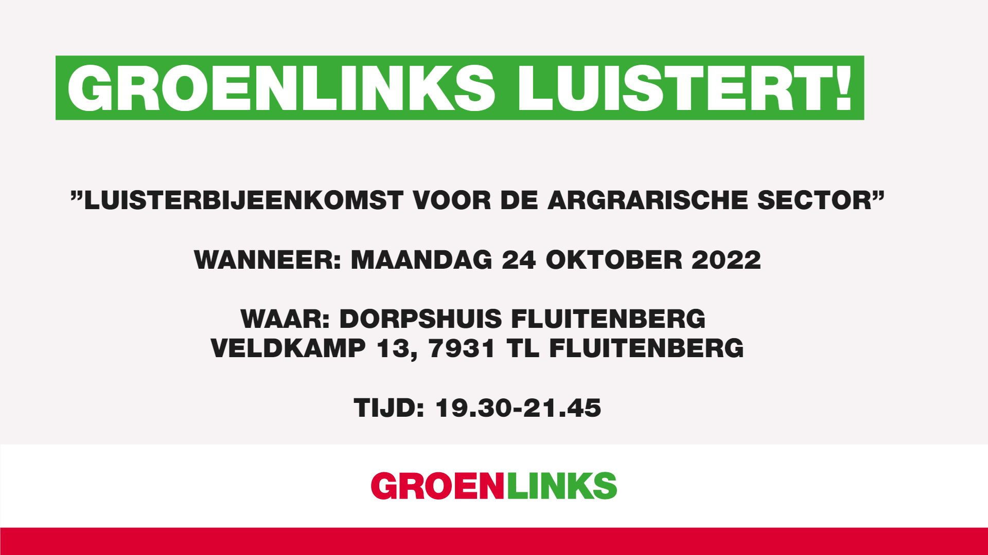 Luisterbijeenkomst